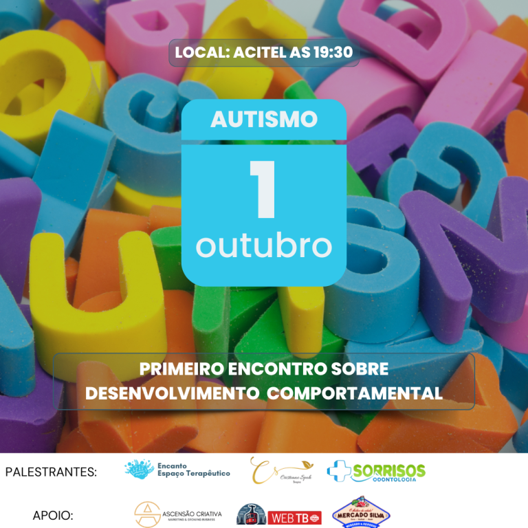 Palestra sobre autismo em Telêmaco Borba. Participe!